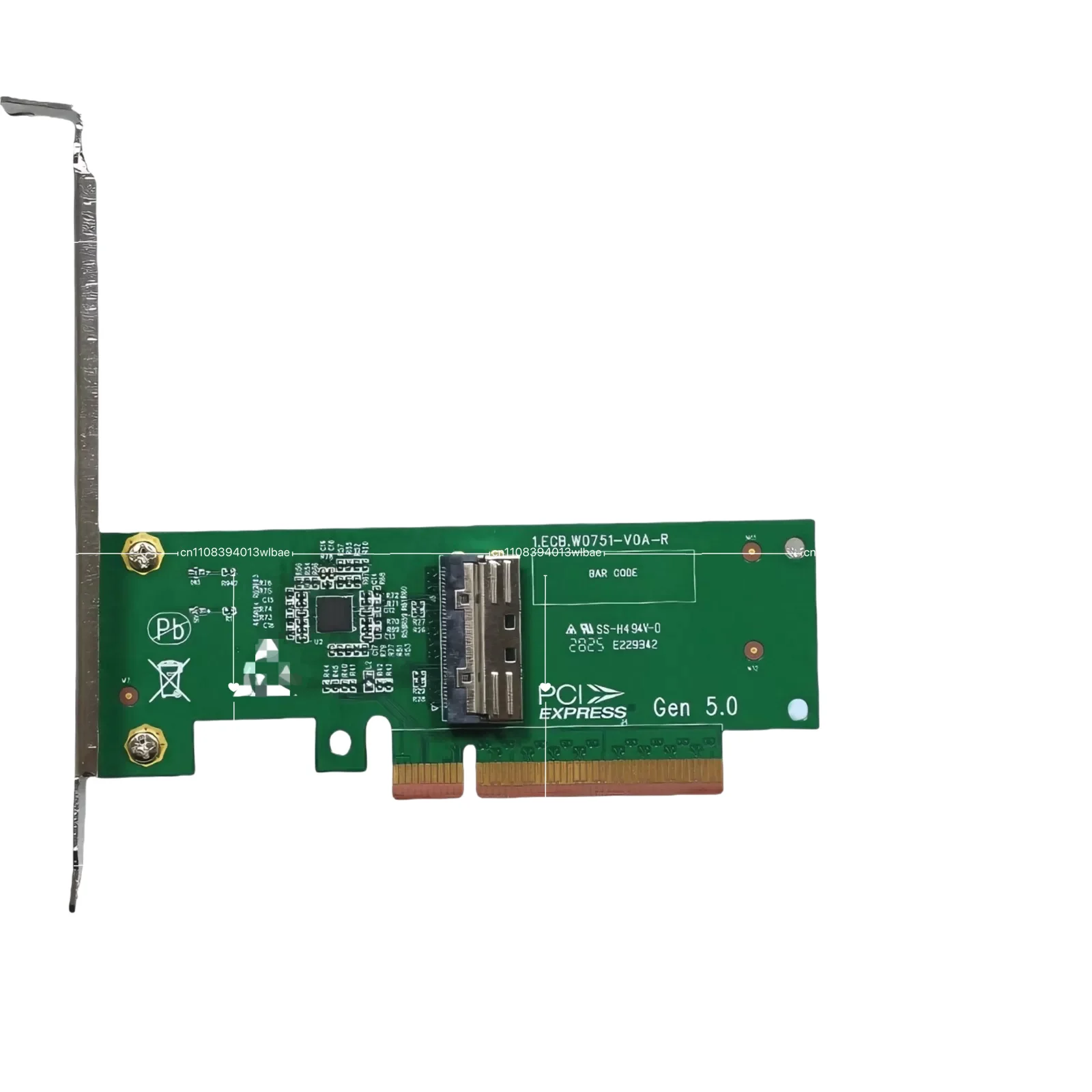 PCIE Riser 5.0x16 Graphics Card External Expansion, Epitaxial MCIO Extension X16 Expansion Dual X8