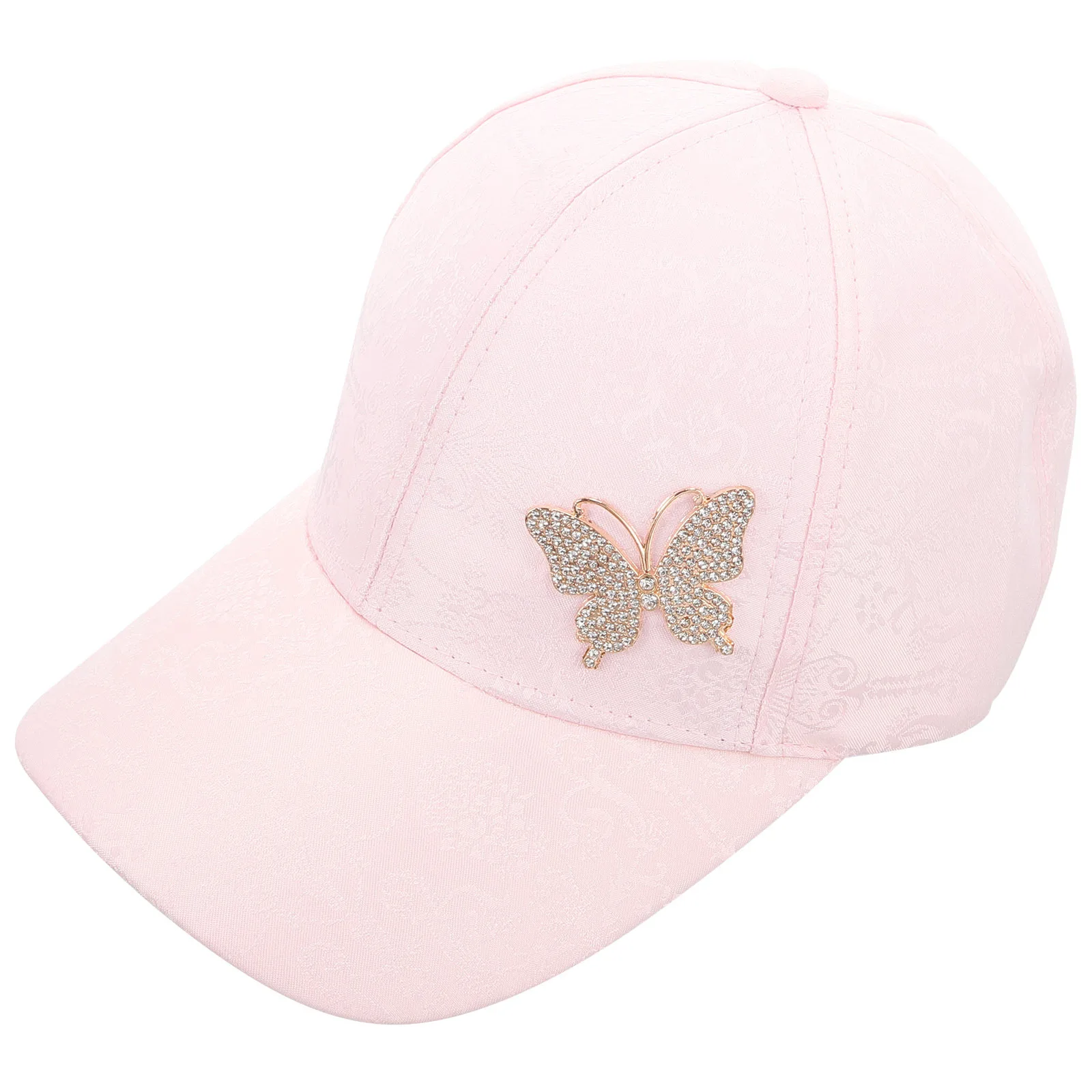 

Rhinestone Butterfly Baseball Hat Breathable Lightweight Summer Sunshade Cap Outdoor Sports Running Hiking Cap for Women