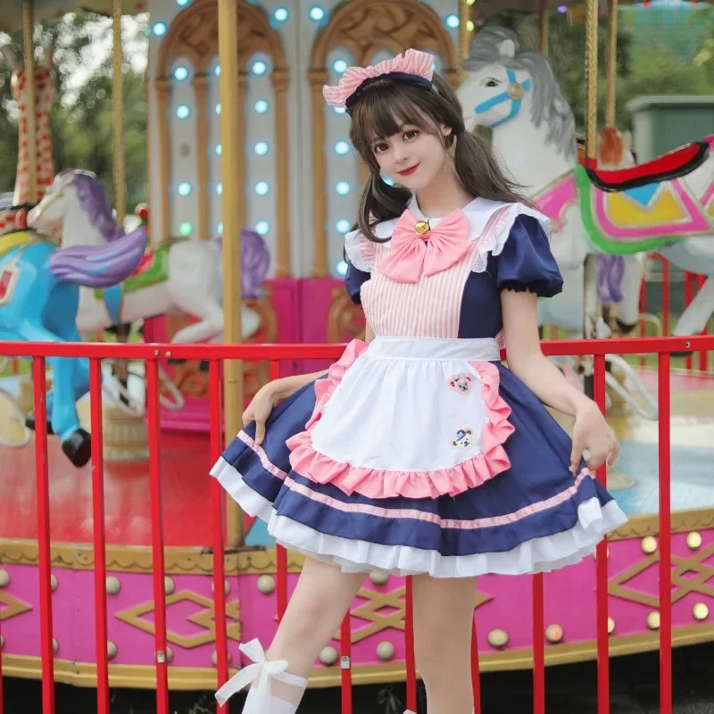 Zoete Koffie Meid Halloween Feest Kostuums Vrouwen Plus Size Lolita Kat Meisje Animatie Show Uniform Japanse Kawaii Serveerster Jurk