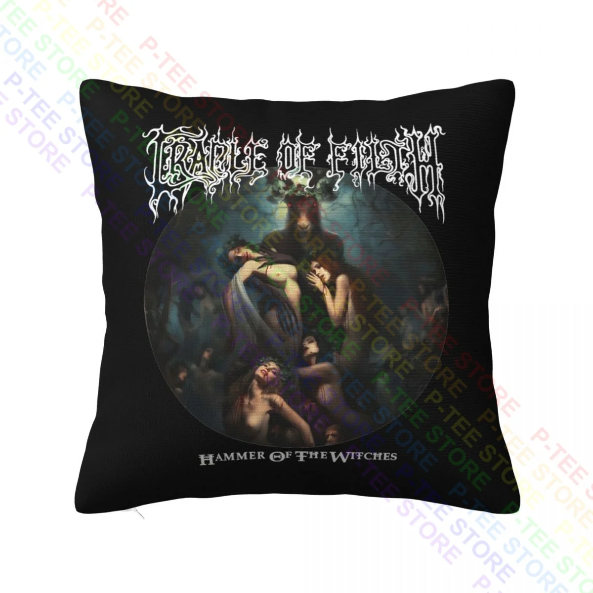 Custom Tn2212 Cradle Of Filth Hammer Of The Witches Throw Pillow Cover Pillowcase Healthy Super Soft Zipper Type