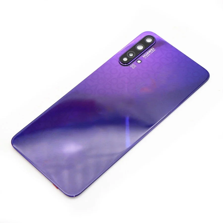 NEW Back Glass Cover For Huawei Nova 5T Battery Cover Rear Housing Door Case With Camera Glass Lens Replacement Parts