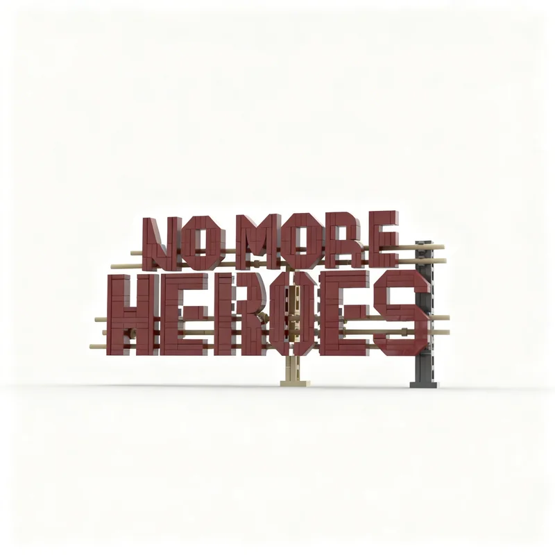 3443PCS MOC Game Series No More Heroes 2 Nmh Motel Burger Suplex Model DIY Creative Assembly Building Blocks Display Gift Set