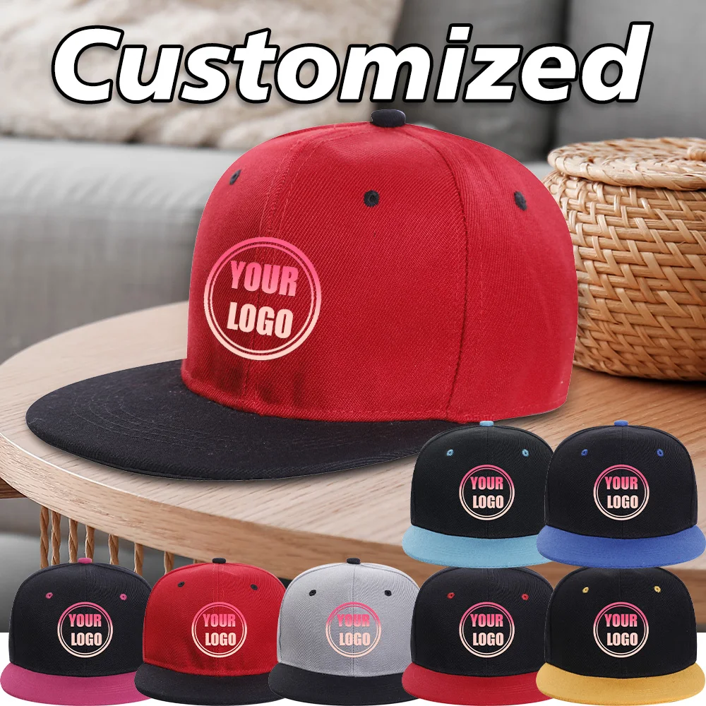 Customized color matching printed craft baseball cap, acrylic breathable hip hop style hat, outdoor sports hat