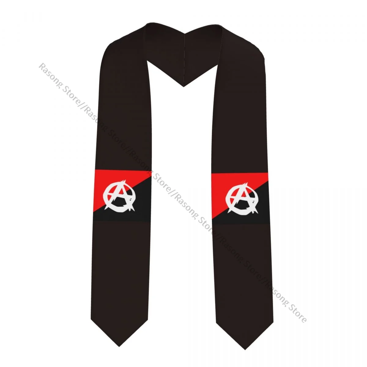 Graduation Stole for Academic Commencement Unisex Anarchist Flag With A Symbol Adult Choir Stole Adult Honor Shawl