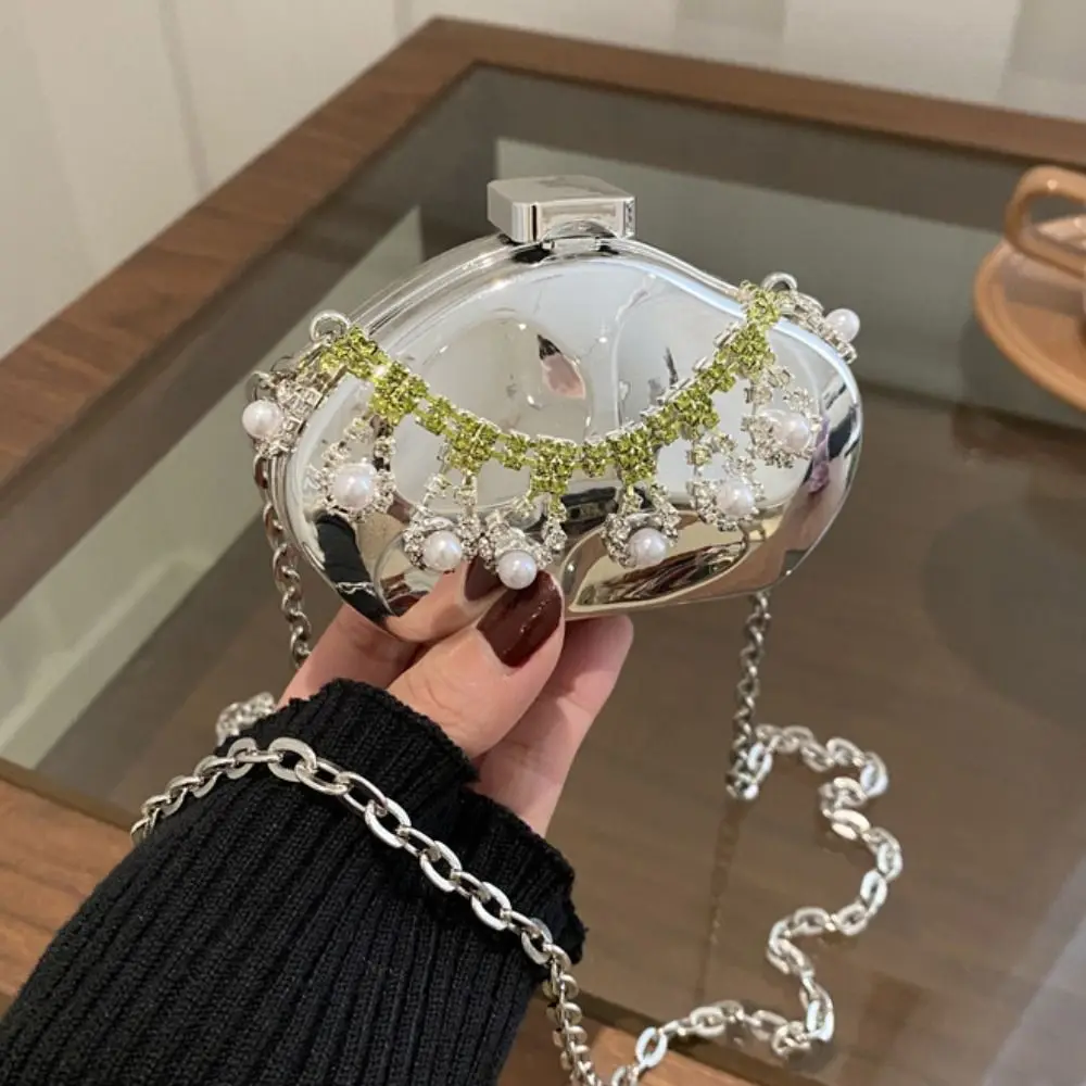 

Temperament Exquisite Luxury Evening Bags Tassel Crystal Banquet Chain Bag Sparkling Wallet Mini Lipstick Bag Outdoor