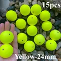 15pcs Yellow-24mm