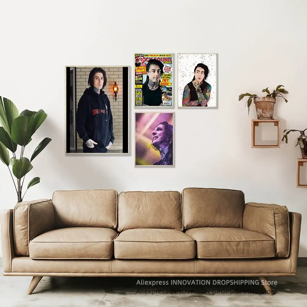 Ronnie Radke Singer Celebrity Poster Modern Art Posters and Prints Canvas Painting Wall Pictures Decor Cuadros