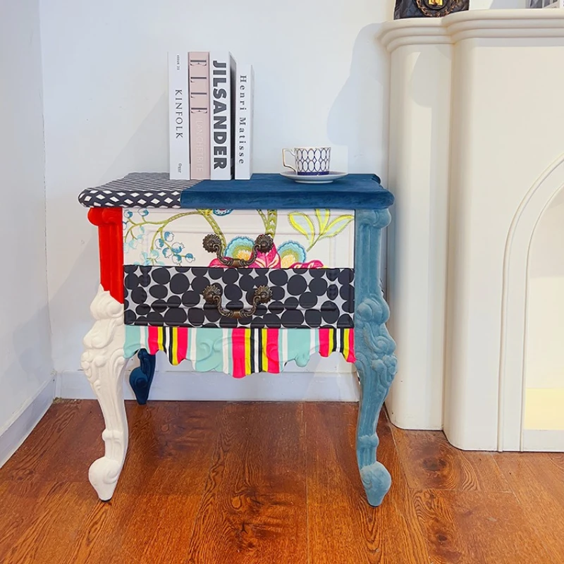 

Европейско-американская гостиная, несколько простых комодных шкафов, легкие роскошные тканевые шкафы из цельного дерева, модель прикроватной тумбочки для спальни