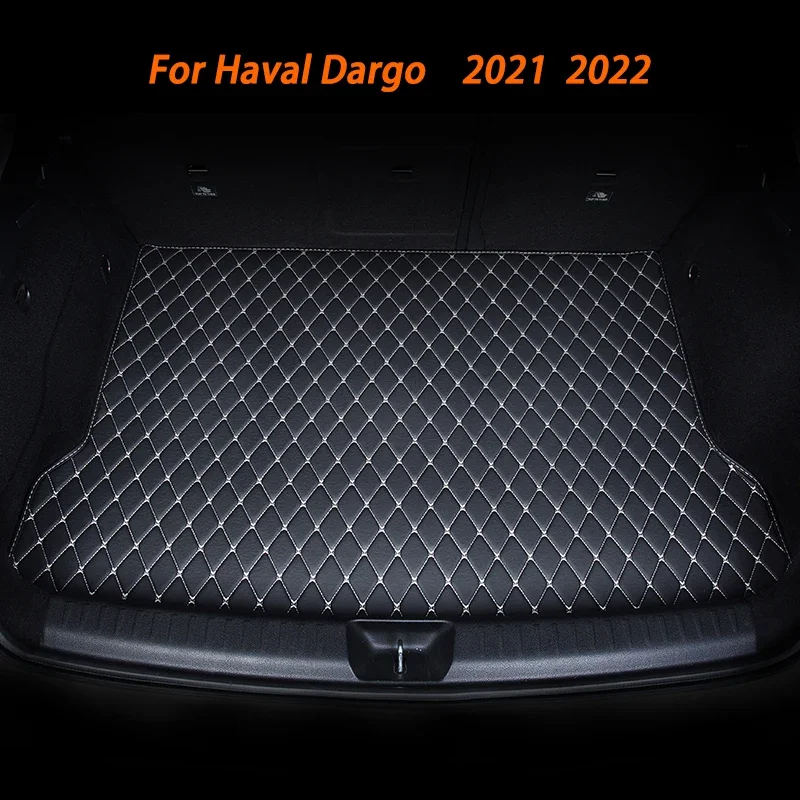 

Матовый коврик для багажника автомобиля, напольный коврик для Haval Dargo 2021 2022, кожаные подкладки для груза, водонепроницаемые внутренние кожаные автомобильные аксессуары