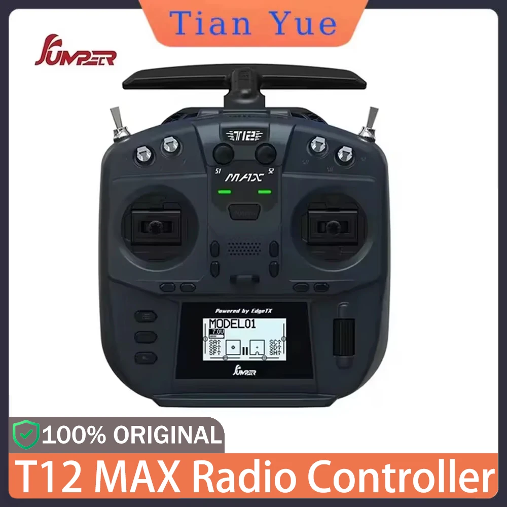 

Jumper T12 MAX Radio Controller Foldable Antenna Handle Small Size USB-C for FPV Racing Drone RC Accessory