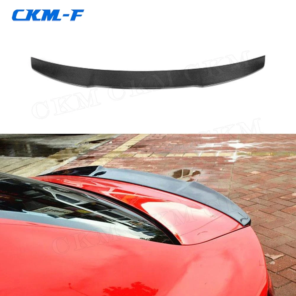 

Carbon Fiber Car Rear Trunk Lip Spoiler FRP Unpainted Black Boot Wings for Audi A3 Sline S3 Sedan 4 Door V Style 2013-2018