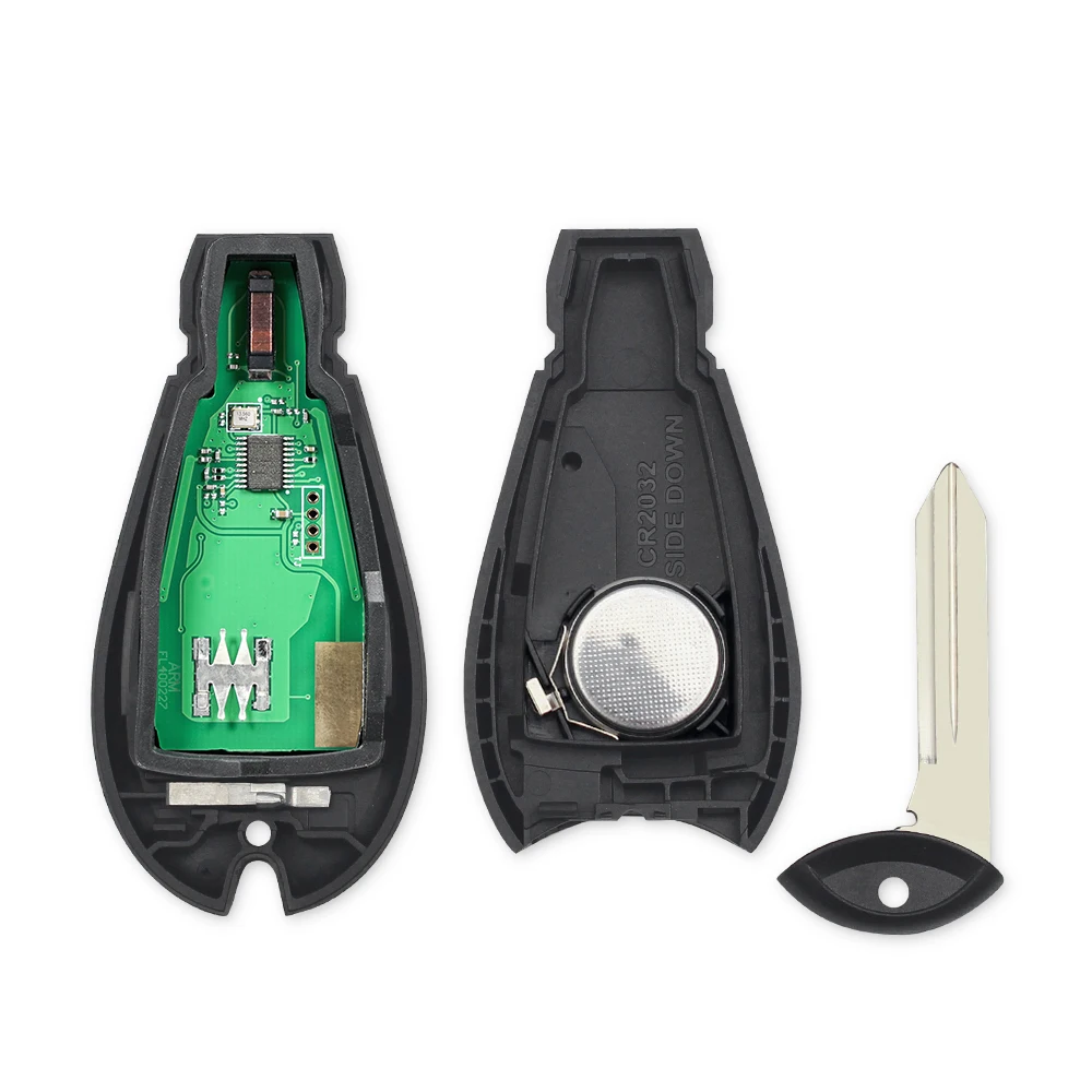 KEYYOU 2PCS/SET OBD Programmer Tool Remote Car Key For Dodge 2013-2017 RAM 1500 2500 3500 433Mhz GQ4-53T GQ453T ID46/7961 Chip