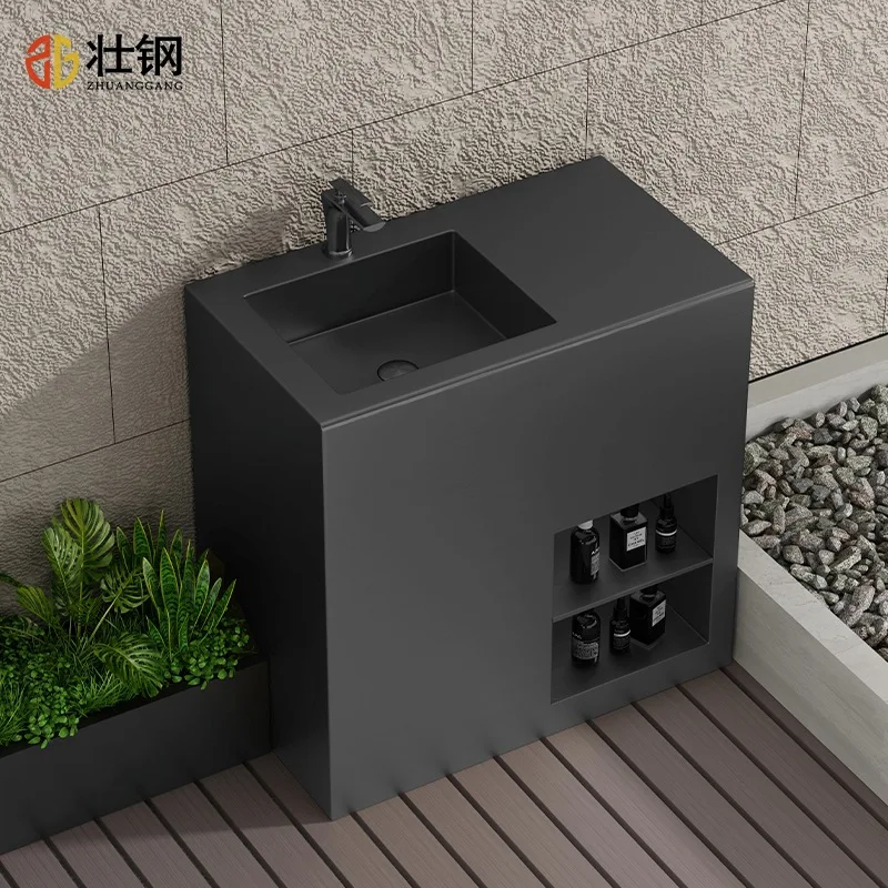 

bathroom cabinet integrated basin, bathroom washstand, hand and face floor-to-ceiling sink Customizable