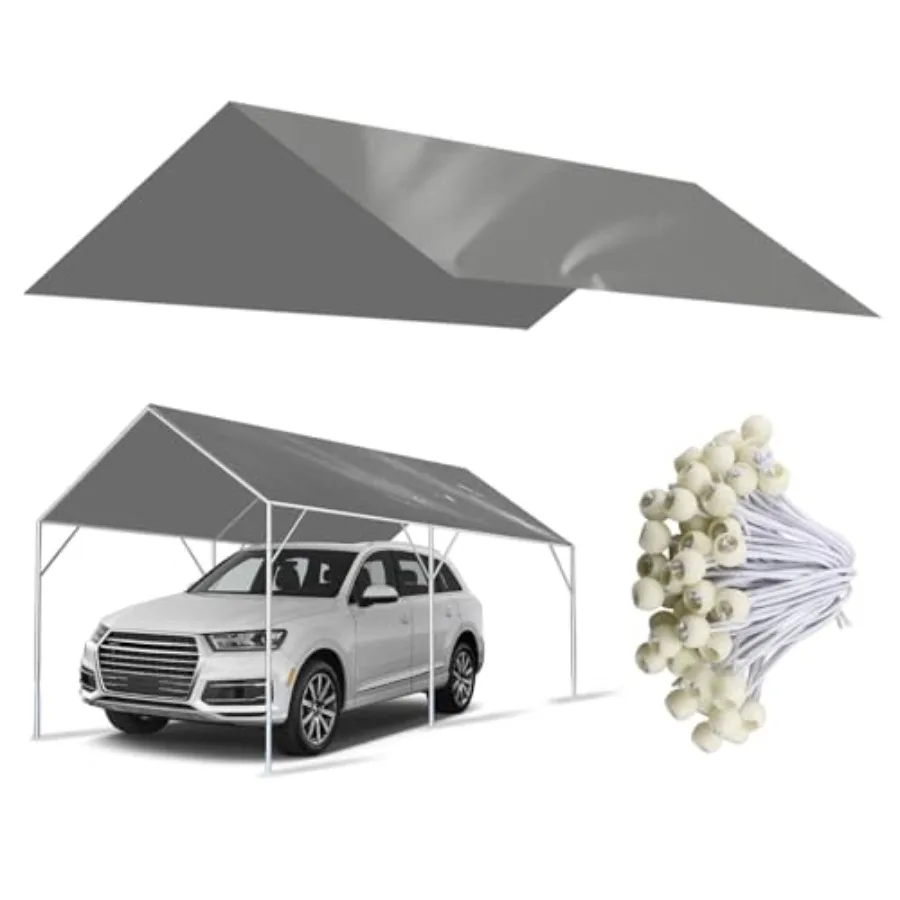 

Сменное покрытие для навеса 10' x 20' (220G), усиленное, для автомобильного гаража, водонепроницаемое и защищенное от УФ-излучения