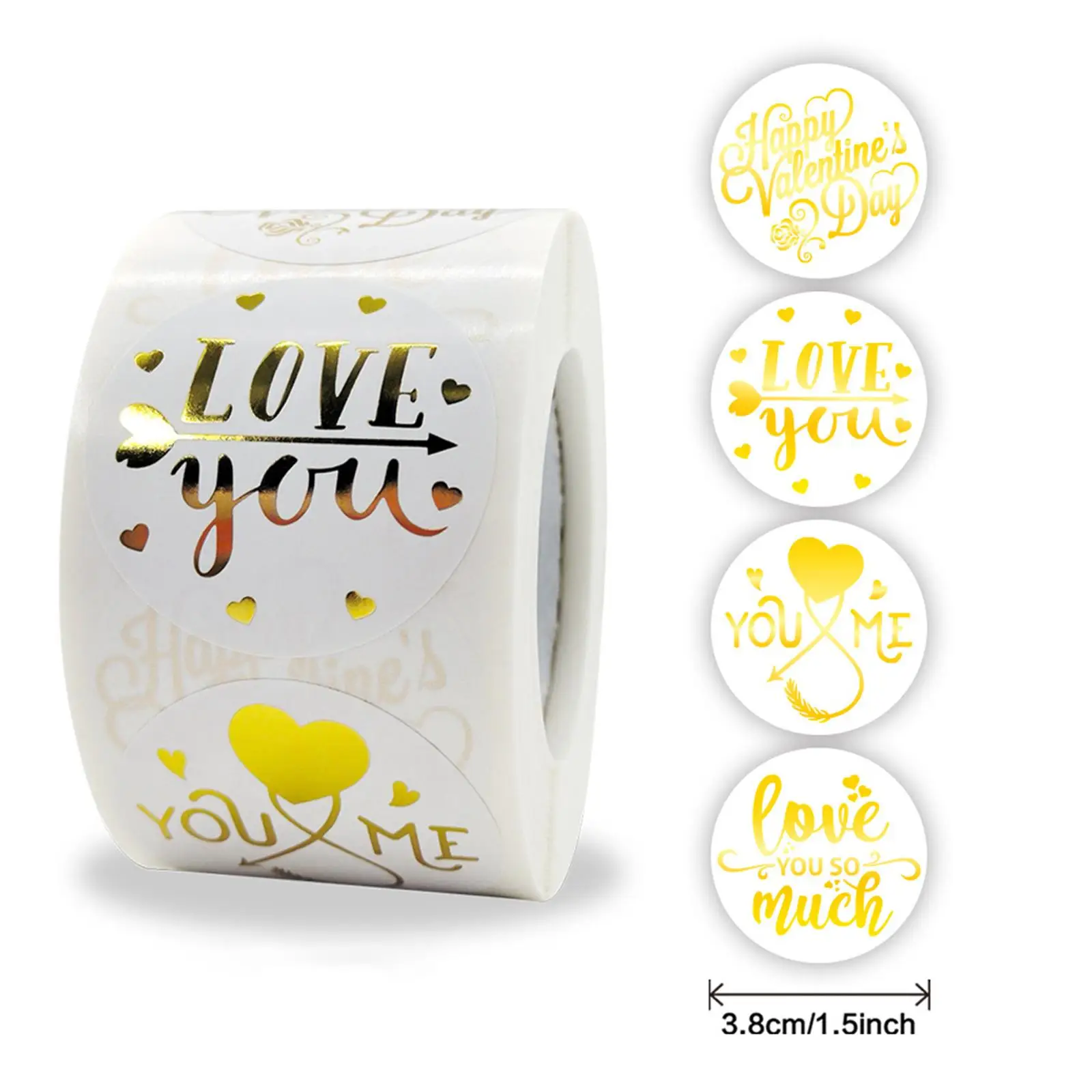 500Pcs Romantic Valentines Day Stickers for Box Envelopes Boxes Wedding