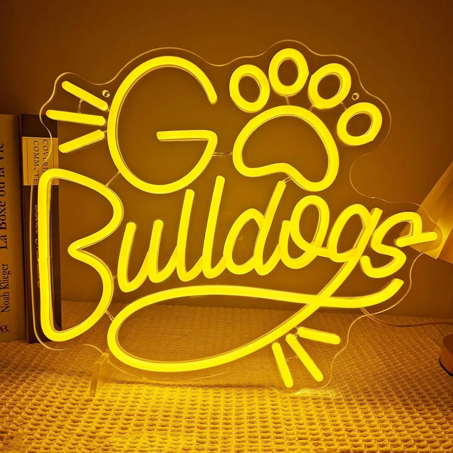 

Неоновая вывеска Go Bulldogs, светодиодная, с USB-питанием, регулируемая, для декора стен, для зоомагазина, собачьей будки, гостиной, подарки на день рождения