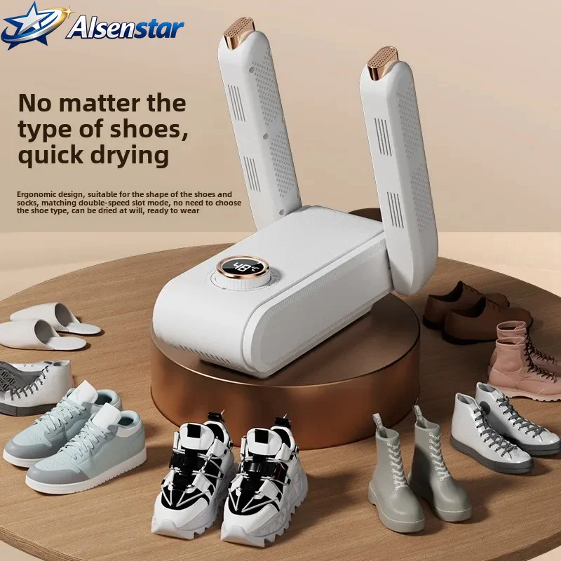 Shoe dryingmachine with timed and constant temperature. New foldableshoe drying machine withhot air circulation toeliminateodors