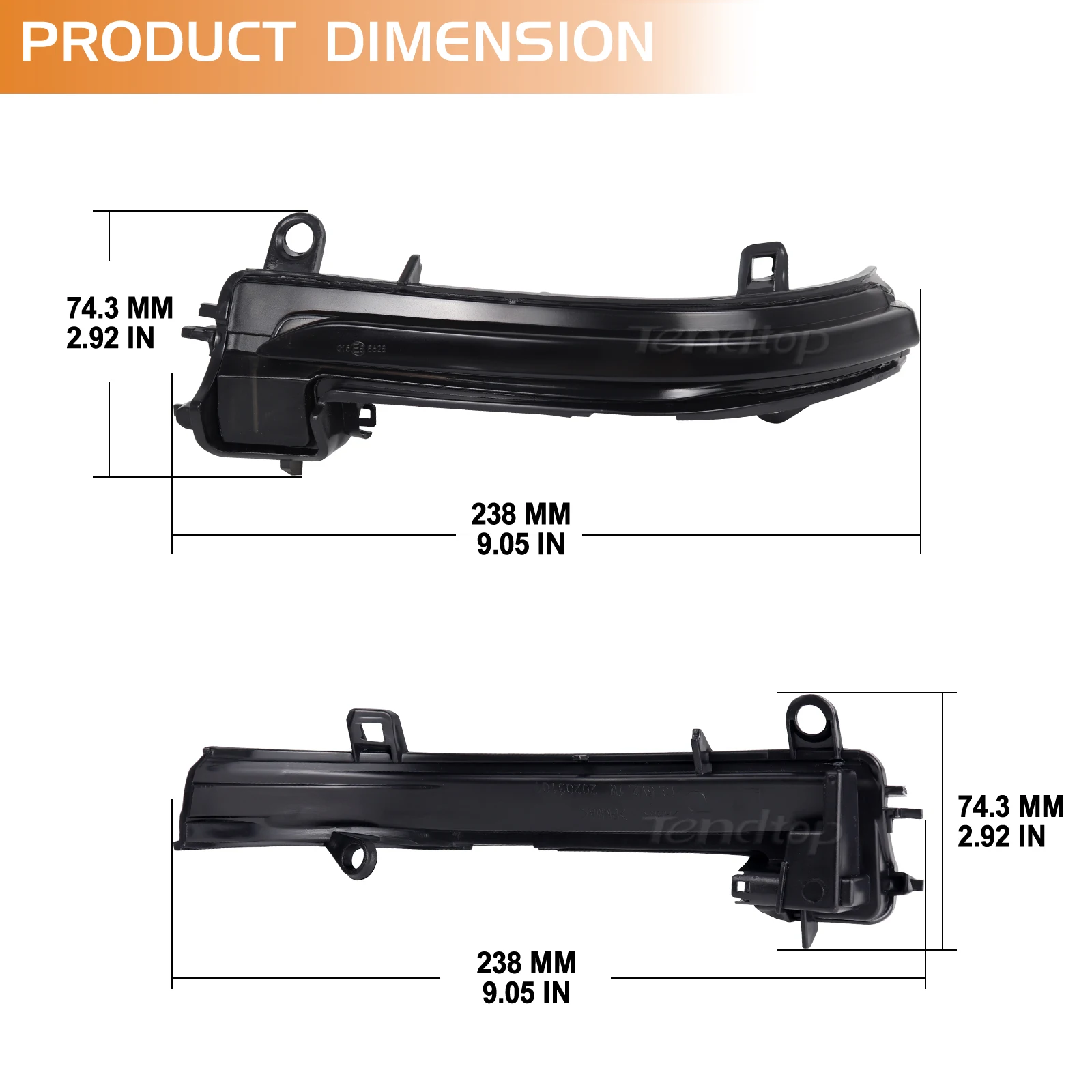 Dynamic Turn Signal Light Side Mirror Lamp LED Flashing Indicator for BMW 2 Active Tourer(F45) 2013-2021 Gran Tourer