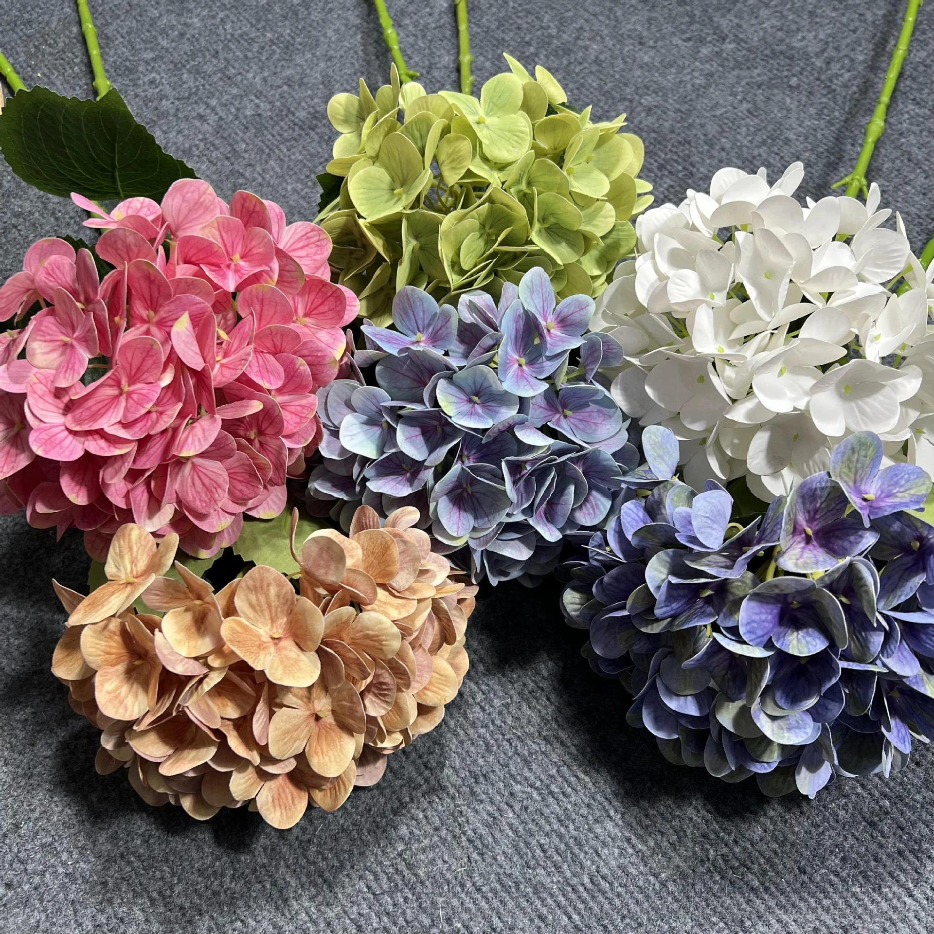 

High-grade 3D printing hydrangea simulation flowers wedding home table decorative ornaments hand moisturizing hydrangea flowers