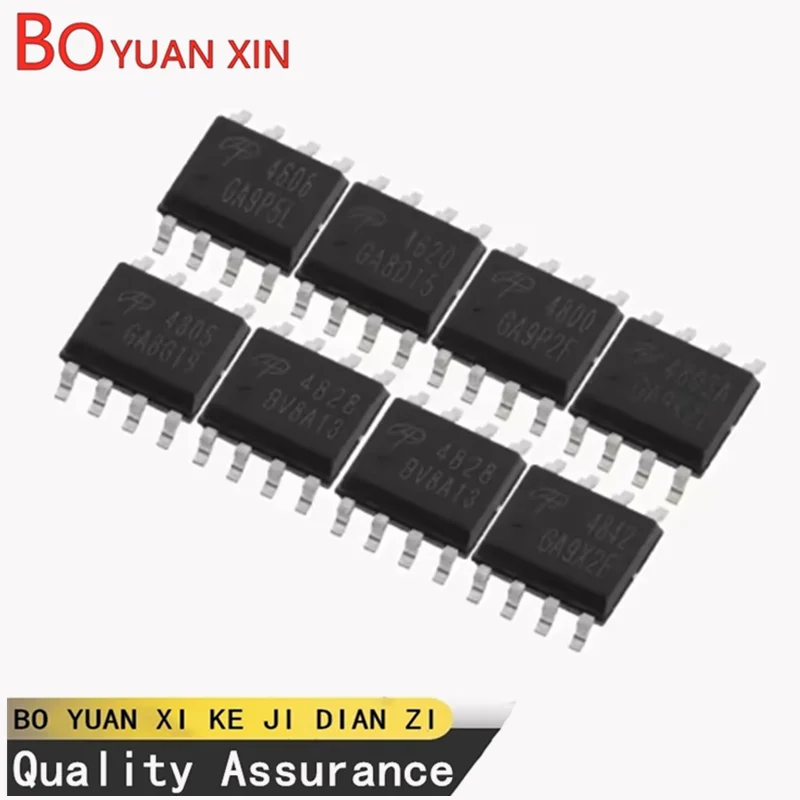 20pcs AO4800 AO4801 AO4803 AO4805 AO4806 AO4807 AO4813 AO4821 AO4822 AO4828 AO4840 AO4844 AO4884 MOSEFT Field-effect Transistor