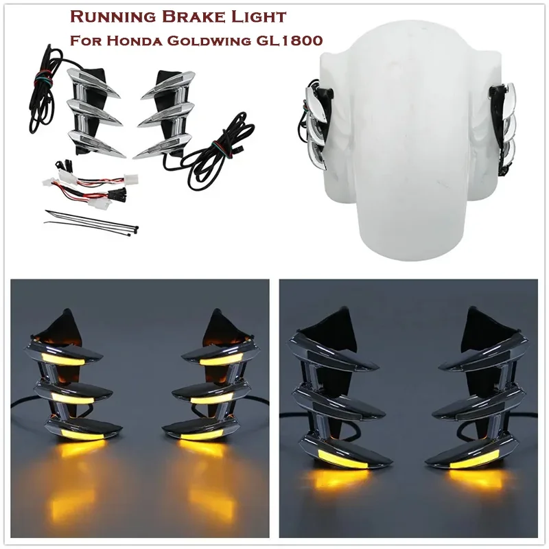 

Motorcycle Front Fender Trim Running Brake Light For Honda Goldwing GL1800 Gold wing GL 1800 2011-2017