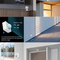 Sonoff Ewelink PIR3-RF 433MHz RF PIR motion sensor detected within 8m 3M Adhesive Smart Home Sharing Application Feedback