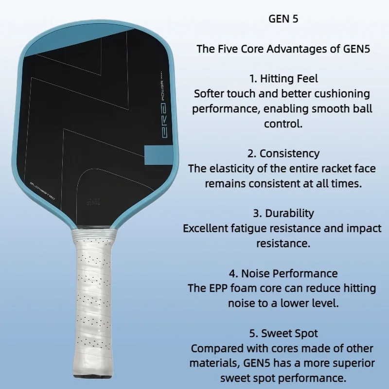 

Полный набор весла Joola Pickleball — T700 Профессиональное тренировочное весло из углеродного волокна совместного бренда