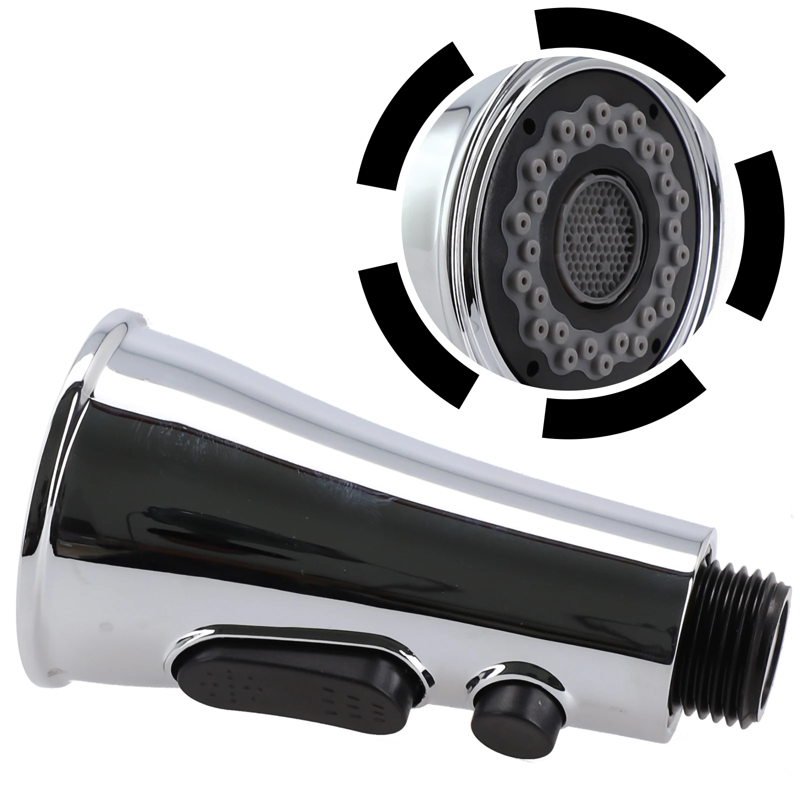 

Распылитель для умывальника, смеситель для раковины, кухонный смеситель, смеситель 1, 2-дюймовое соединение, 2 режима, сменный смеситель для кухни