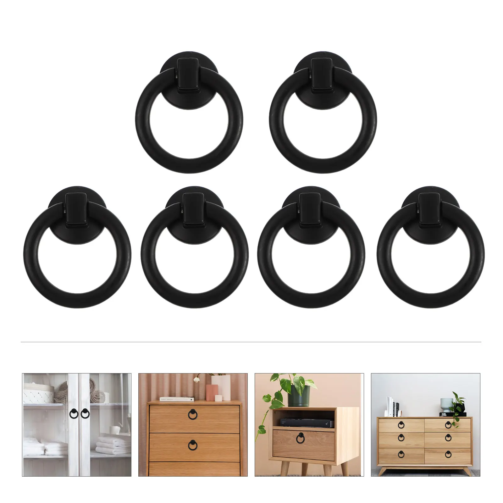 

10pcs Drawer H les 45X50mm Zinc Alloy Durable Smooth Cabinet Door Pulls Door Pull H Furniture Knobs Gifts