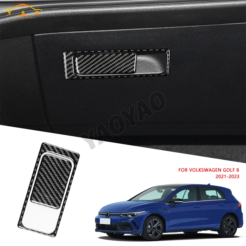 

Carbon Fiber Co-Pilot Handle Frame Sticker For Volkswagen VW Golf 8 MK8 2020 2021 2022 2023 Interior Trim Accessories