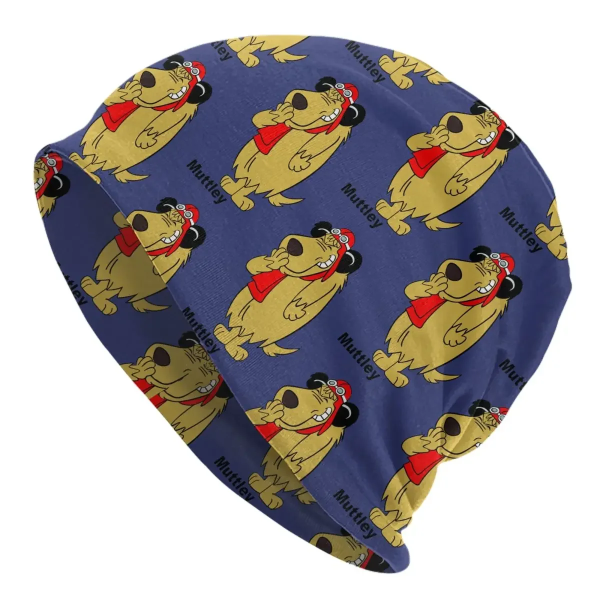 Muttley Cartoon Laughing Laugh Dog Wacky Races Bonnet Hats Men's and Women's Fashionable Knitting  Skullies Beanies Caps