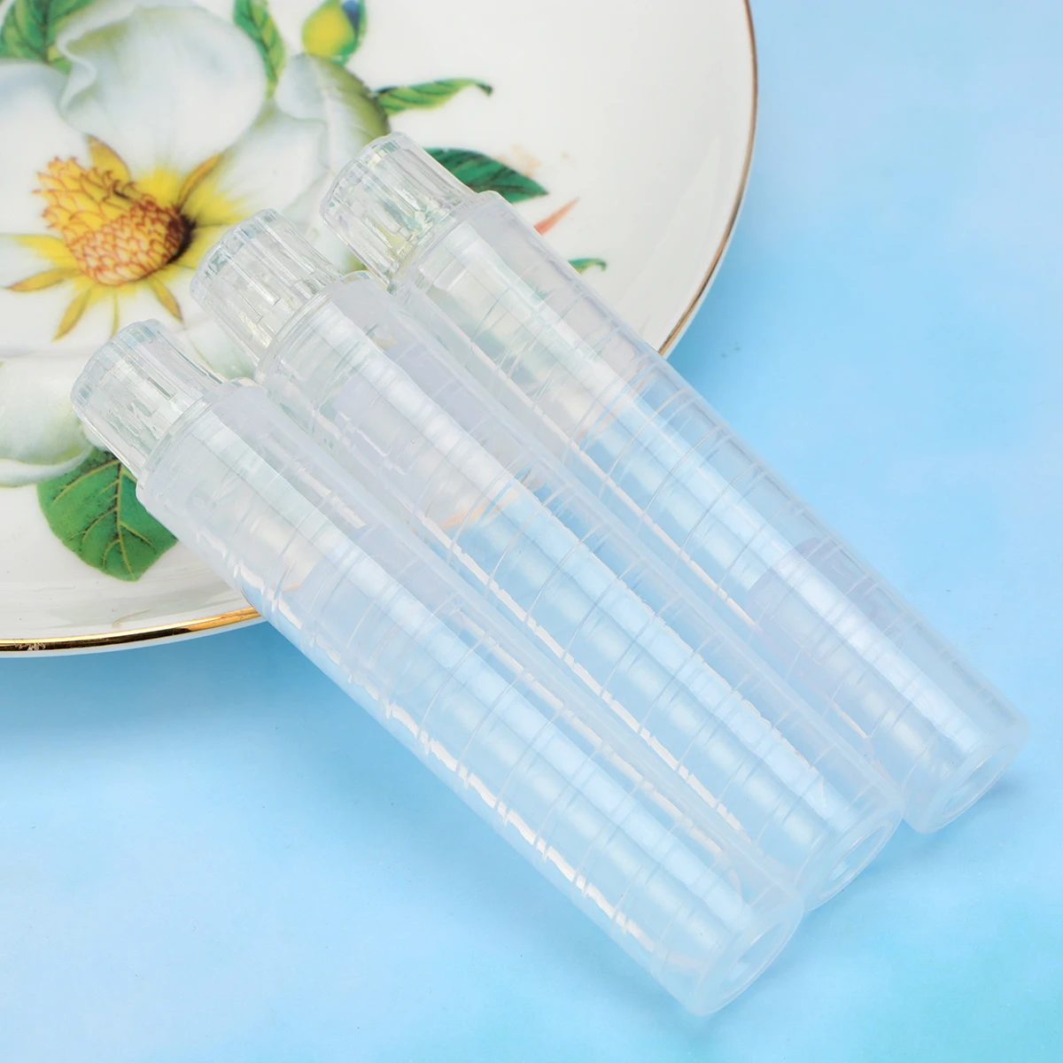 

10 PCS Dustless Chalk Plastic Cover Transparent Holder Water Soluble Clip Child
