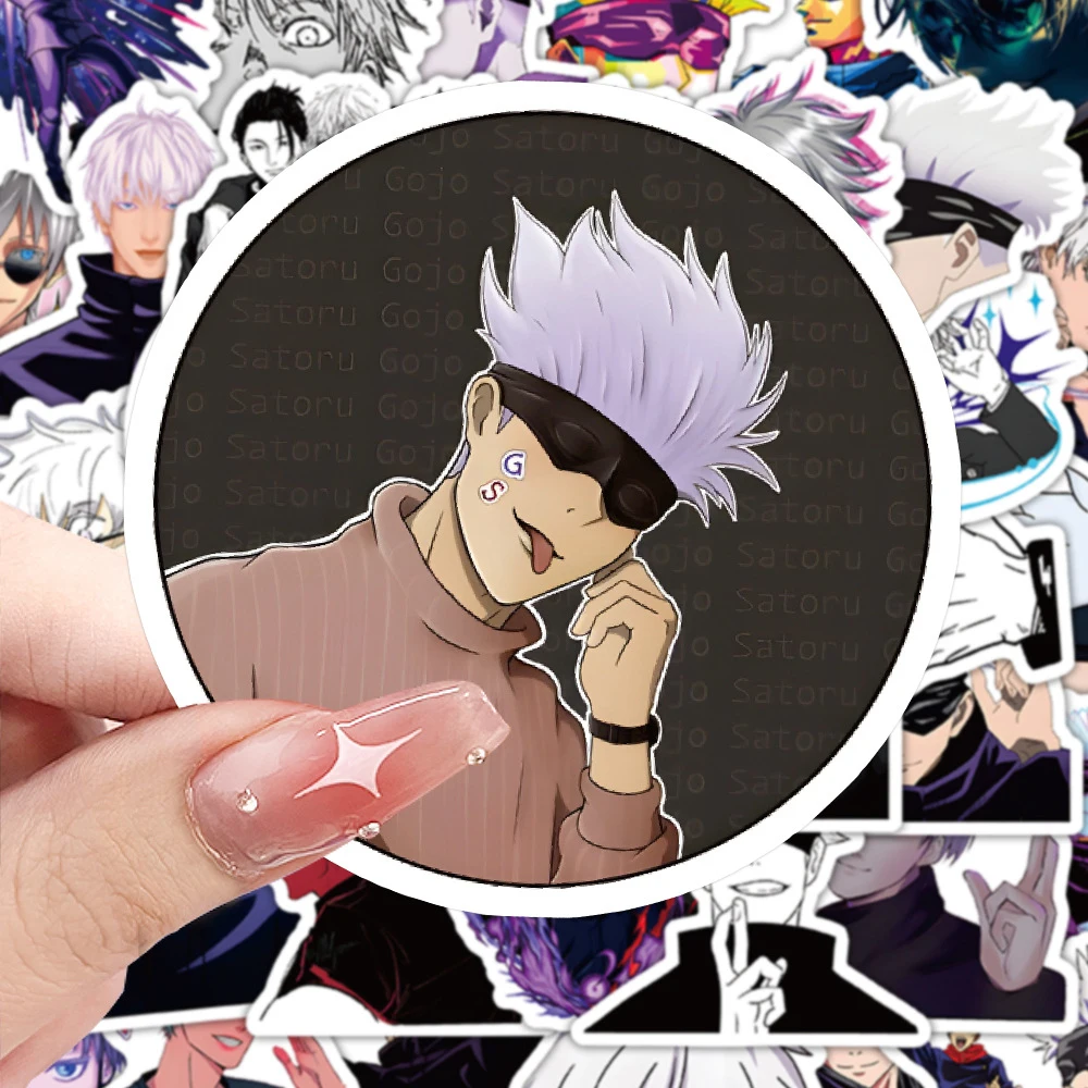 

10/30/60pcs Satoru Gojo Cartoon Stickers Cool Anime Jujutsu Kaisen Decal DIY Skateboard Guitar Scrapbook Car Classic Toy Sticker