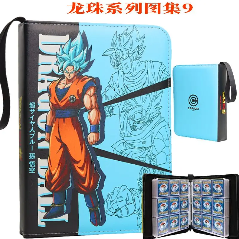 Anime 900 Pcs Dragon Ball Goku Freeza Card Book Pu Super Large Capacity Card Binder Display Game Collection Card Kids Toy Gift