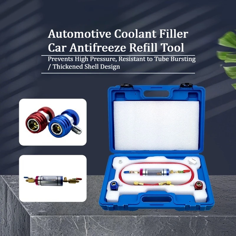 Automotive AC Refrigerant Charger Vacuum Water Tank Replacement Tool R134a Manifold Gauge Set