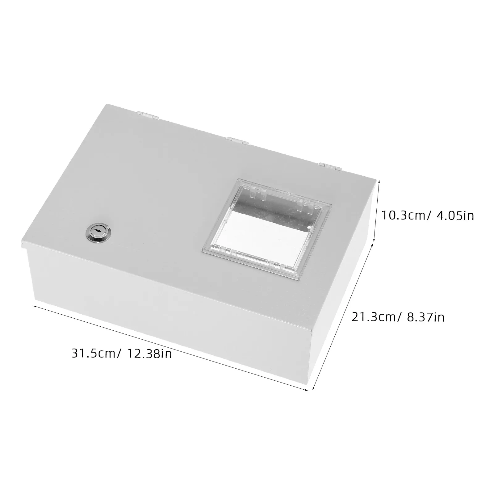 Electric Meter Protection Box Metal Enclosure Waterproof Outdoor Energy Meter Case Transparent Cover Ventilation for Home view 2