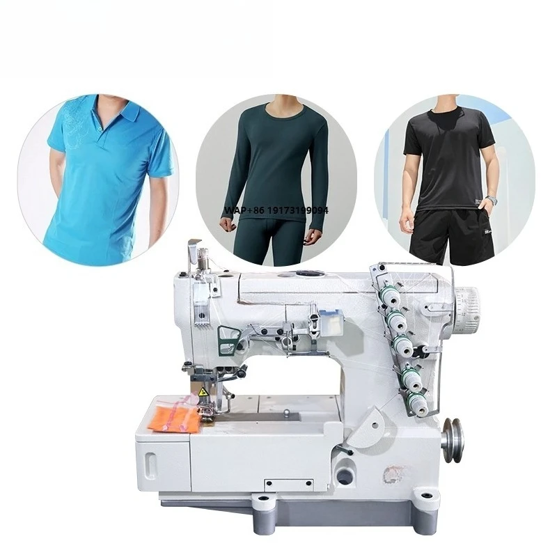 

New GC562-01CB ROSEW Industrial Flat-Bed Interlock Sewing Machine Manual Feed Motor High-Speed Basic Seaming Cover Stitch