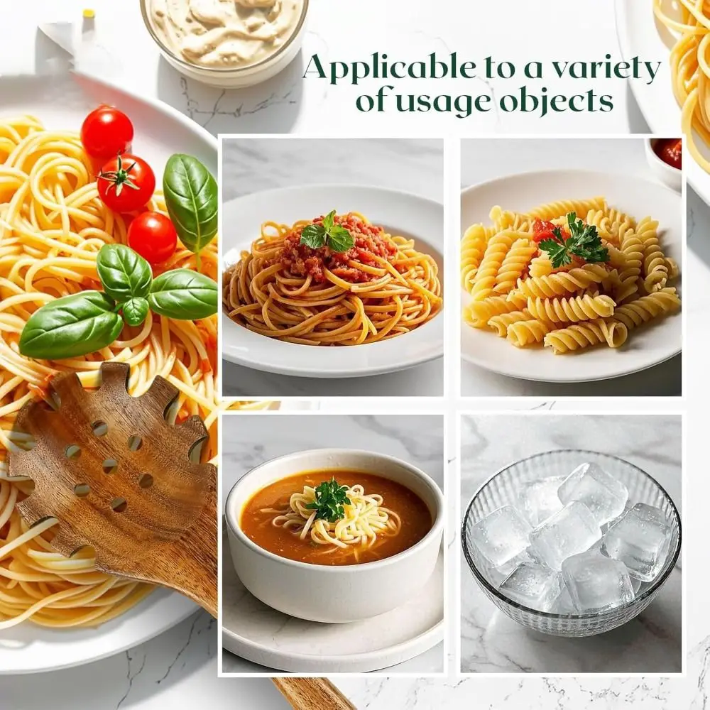 Food Grade Teak Cooking Spoon Handmade Strainer with Teeth Wooden Noodle Colander Italian Style Comfortable