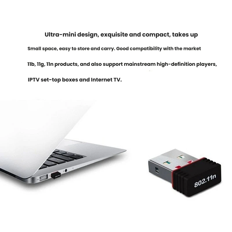 WIFI 6 Adapter AX286 Network Card Mini USB Dongle 2.4GHz 802.11AX Signal Reception For PC Laptop Windows 10/11 Driver Free