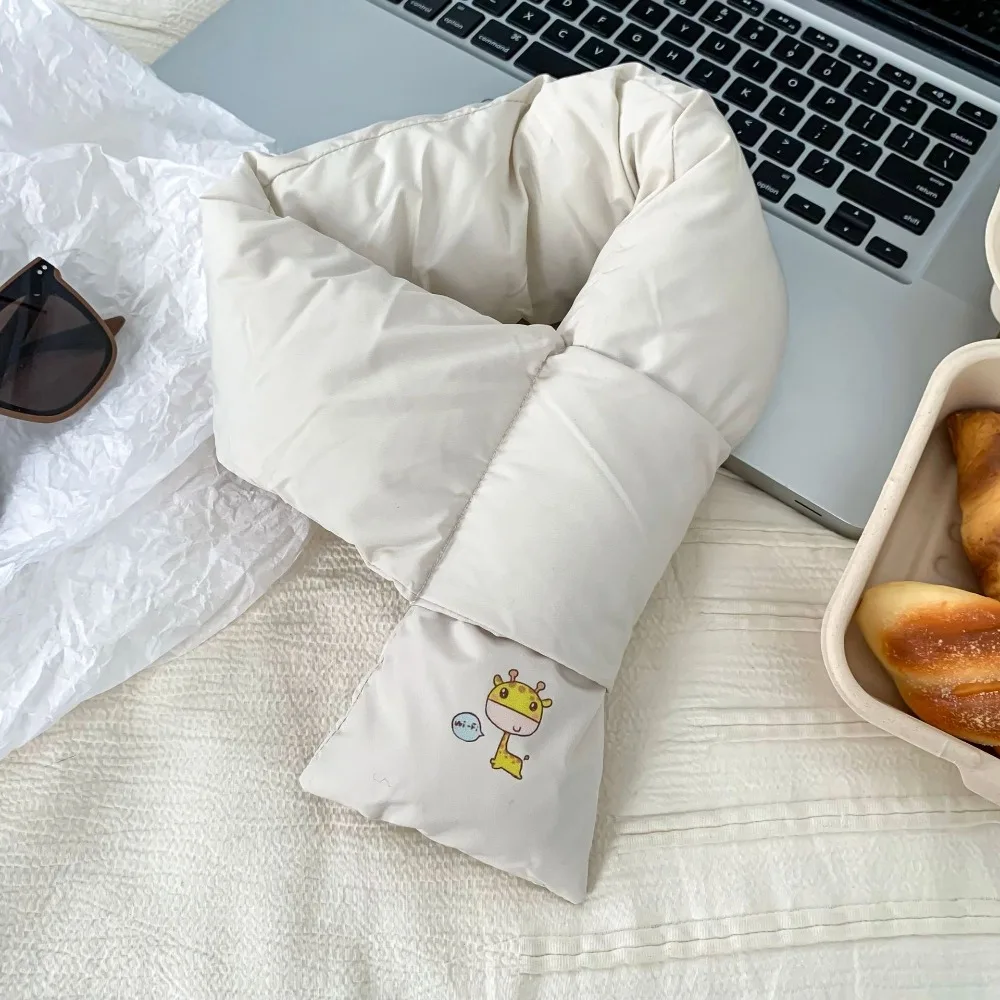 

Сплошной цвет, зимний шарф с крестом, утолщенный ветрозащитный пуховый хлопковый шарф, сохраняющий тепло, аксессуары для одежды, теплый шарф