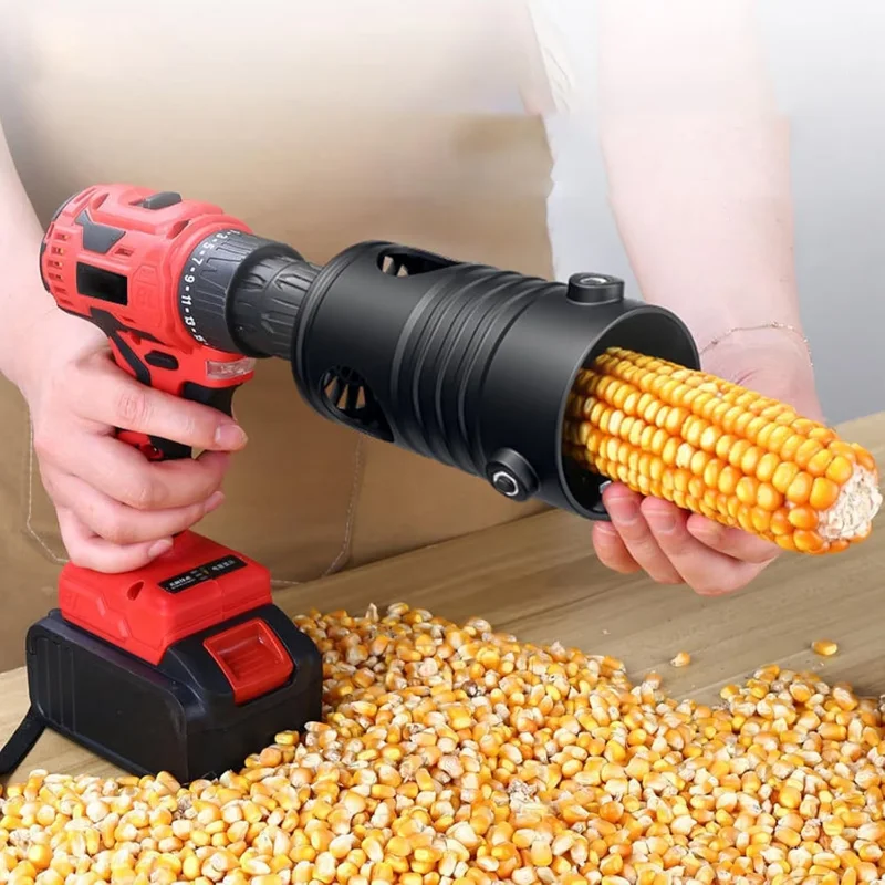 Portable Corn Thresher Accessory Fully Automatic Corn Peeling Machine Head Small Electric Grain Planer Separator