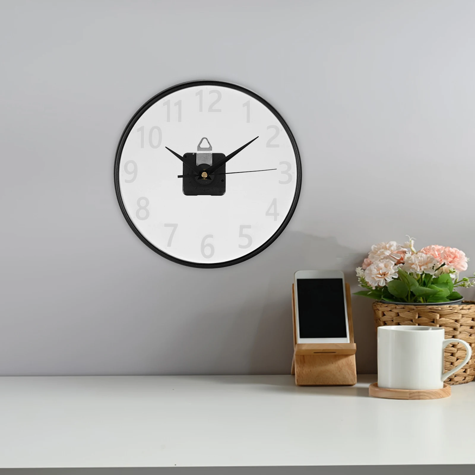 

1 set Epoxy Resin Clock Mold Diy Kit Silicone Flexible Mould Create Wall Clocks Craft Clear Arabic Numerals Reusable Casting