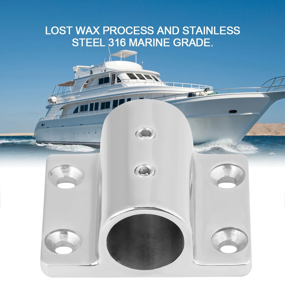 

Base Marine Tube / Pipe Rectangular Base Marine Stainless Steel Boat Accessories for Boat 22mm / 25mm Rectangular Base Marine