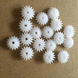 S162A 0.5M Bevel Pinions 16 Teeth 1.9mm Aperture Plastic Bevel Gear DIY Toy Parts Accessories Diameter 11.4mm