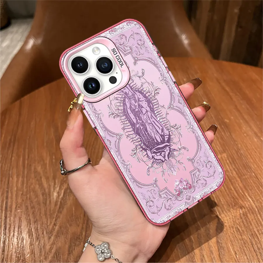 パープル マドンナ iPhone 17～11 Pro Max Plus用スマホケース