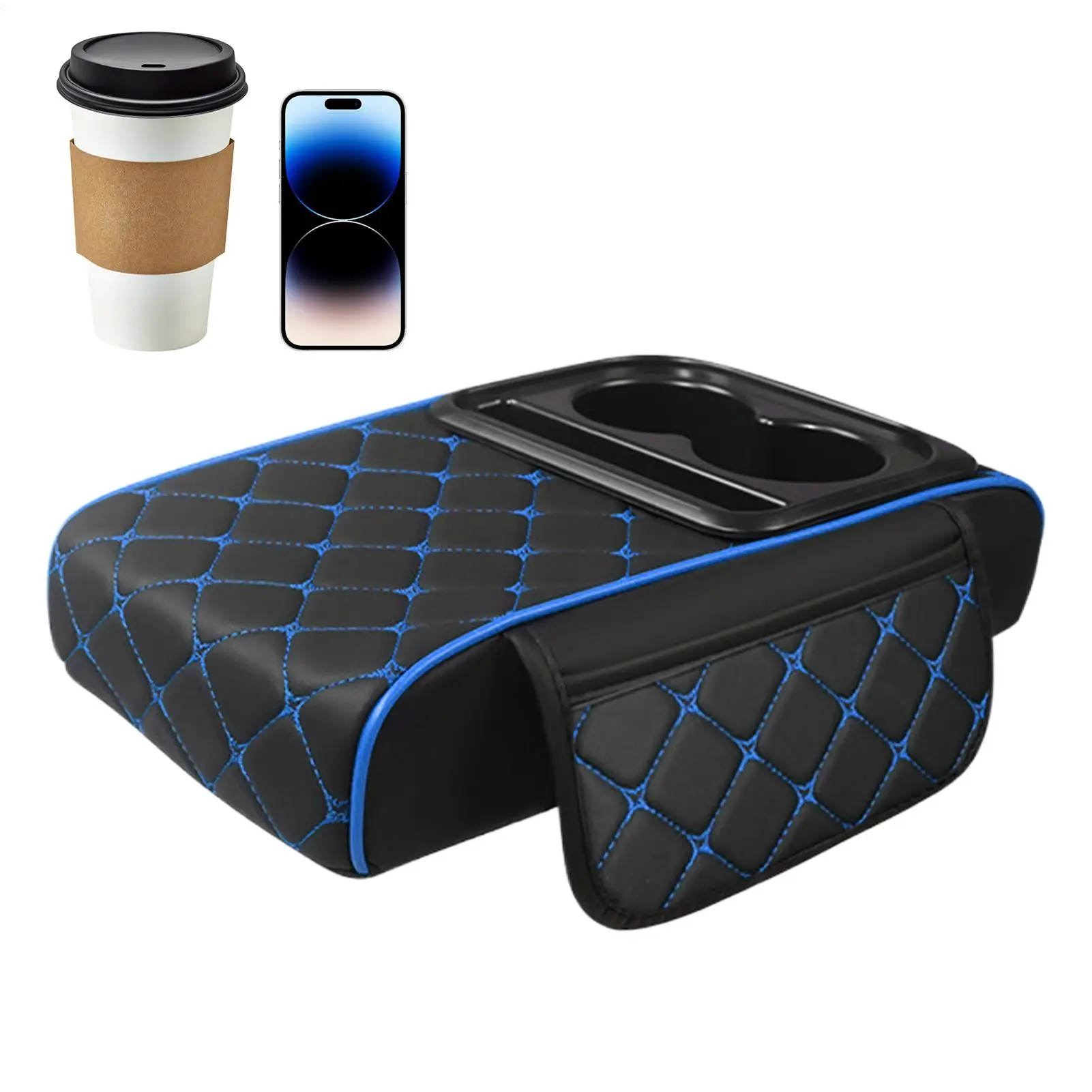 

Arm Rest Cover For Car Center Console Height Pad With Pocket Arm Rest Cushion For Car For Truck Interior Vehicle Women Men