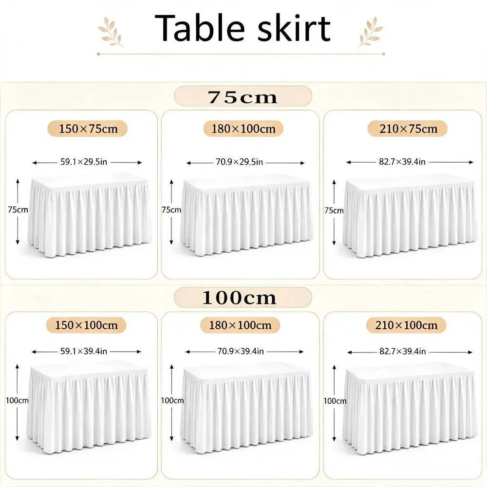 Table Skirt, Halloween Style Pumpkin Pattern Plaid Background Party Tablecloth 1pc