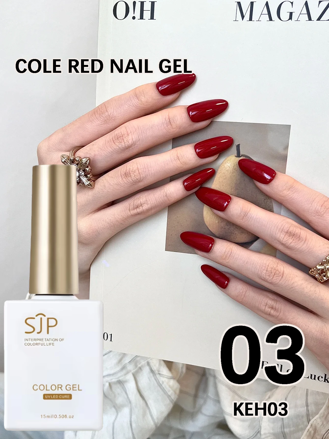 15ml Burgundy Series Gel Nail - Nail Art Burgundy recension och pris