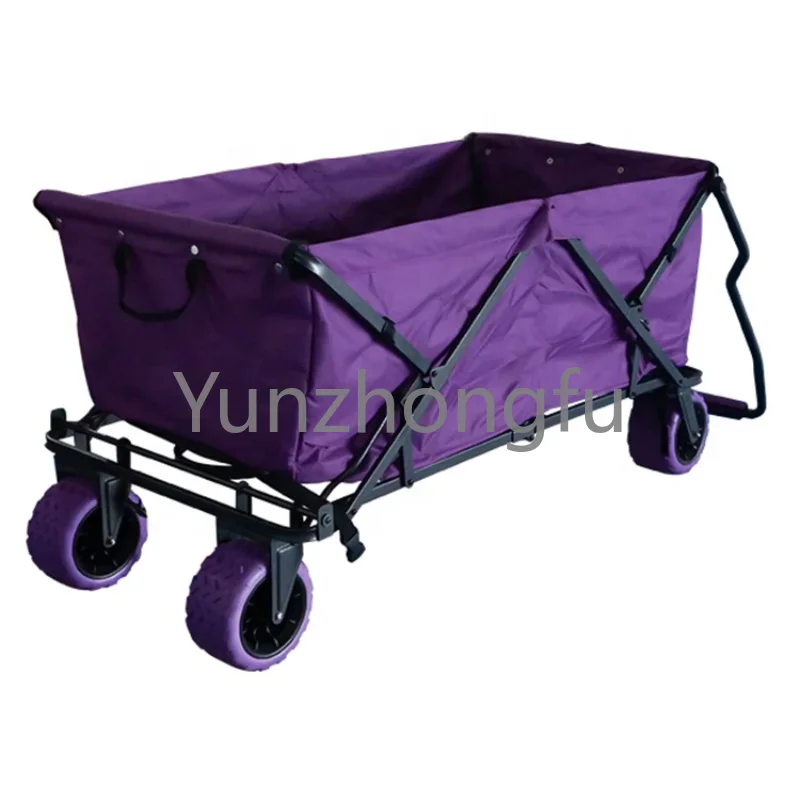 New Design collapsible lightweight high capacity garden kids folding wagon cart hand truck wheel barrow handcart trolley