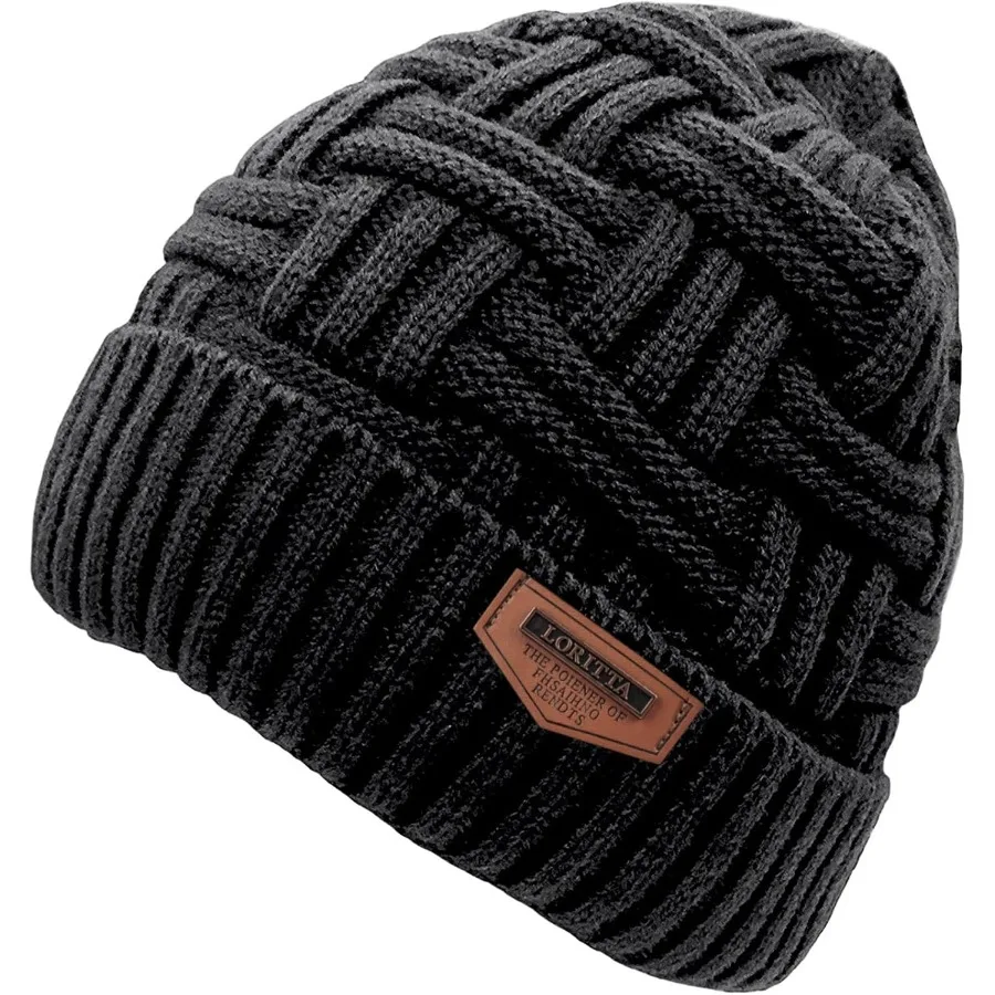

Loritta Winter Hat Warm Knitted Thick Baggy Slouchy Beanie Skull Cap for Men